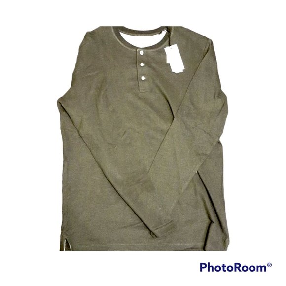 Jack and Jones Other - New with tags Jack & Jones Henley long-sleeved shirt with split bottom detail